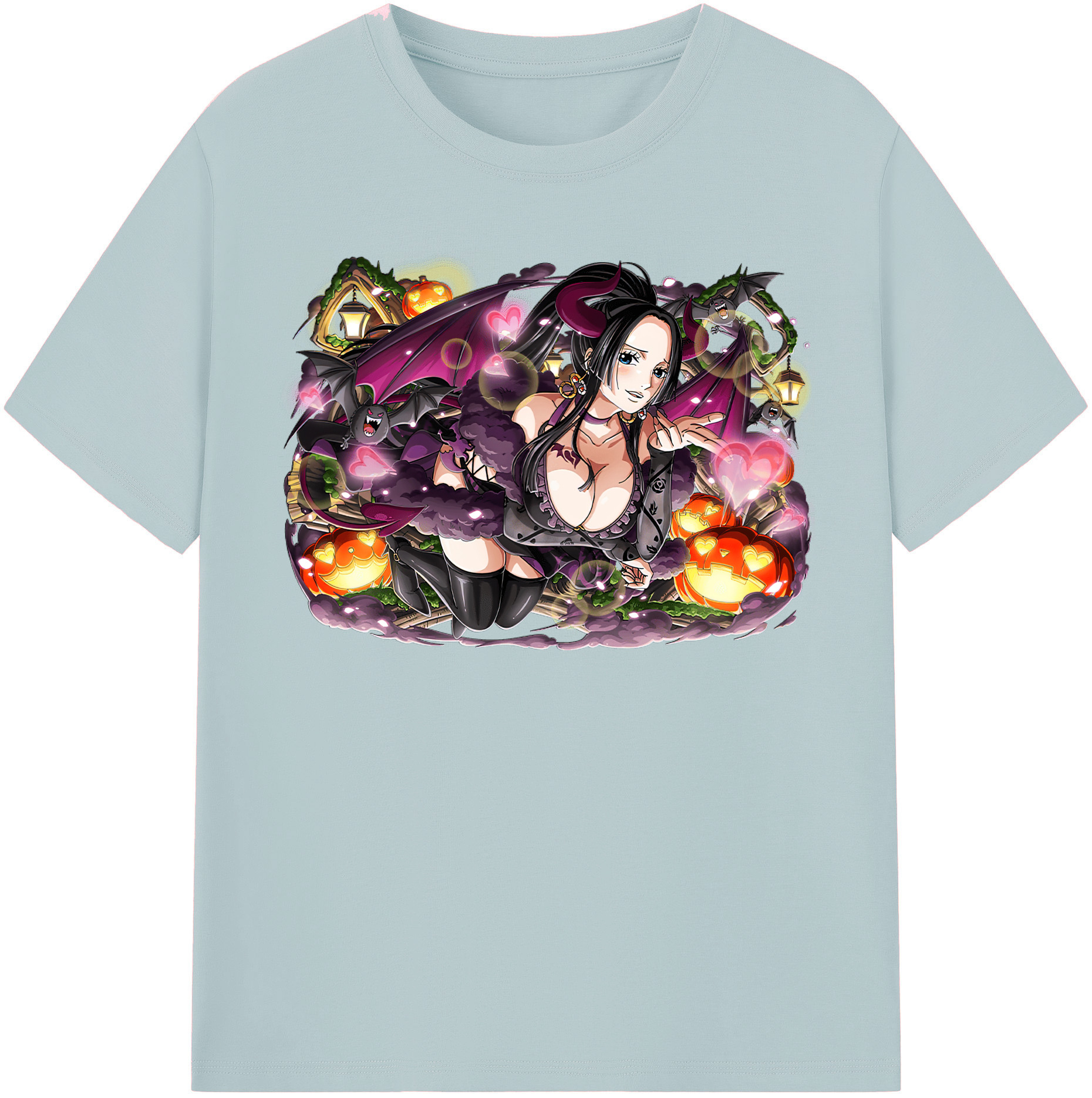 ワンピース ボア・ハンコック ONE PIECE Boa·Hancock 綿100％半袖Tシャツ（フロントプリント）